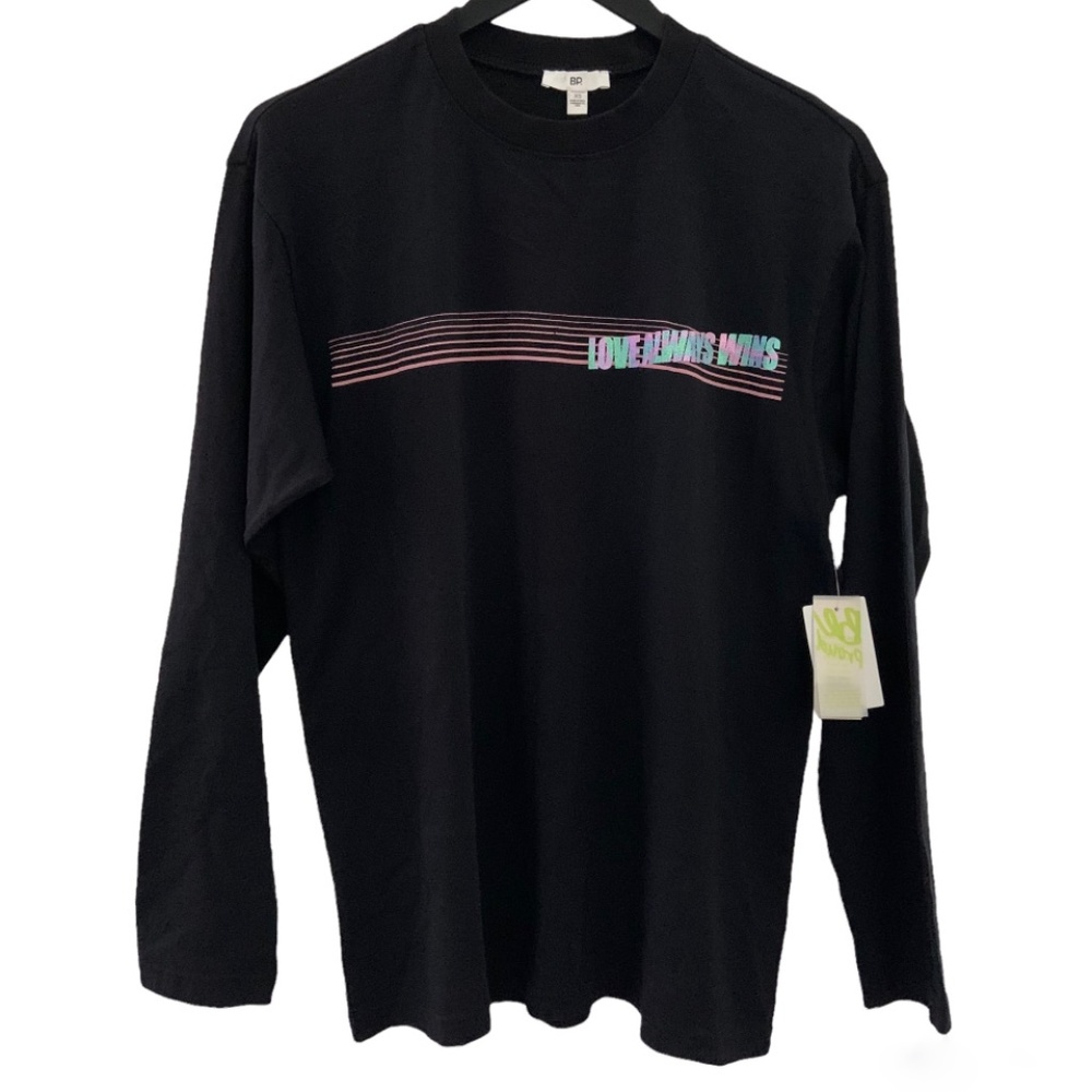NWT BP. Organic Cotton Graphic Long Sleeves Shirt